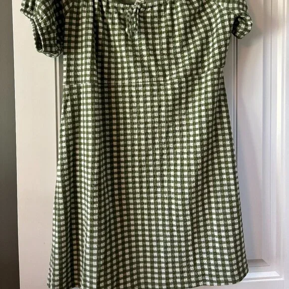 NWT Cutie Madewell Gingham Mini Dress - Picture 5 of 5